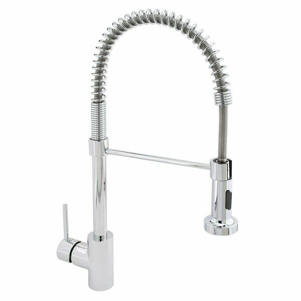 Prime-Line SWISS+TECH Kitchen Faucet with Pull-Down Sprayer, Solid Brass Kitchen Faucet, Chrome Plated Finish ST111001WE